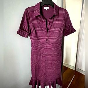 Beautiful checkered purple dress